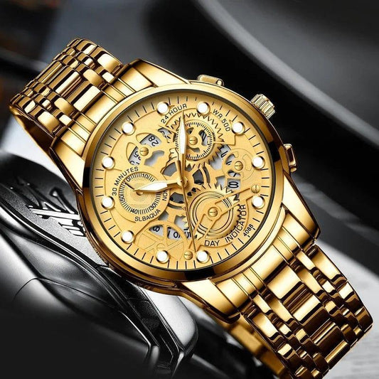 Men,s Watch Resistance Quartz Chronograph Watch